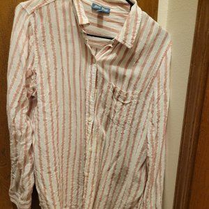 Large used women button down top